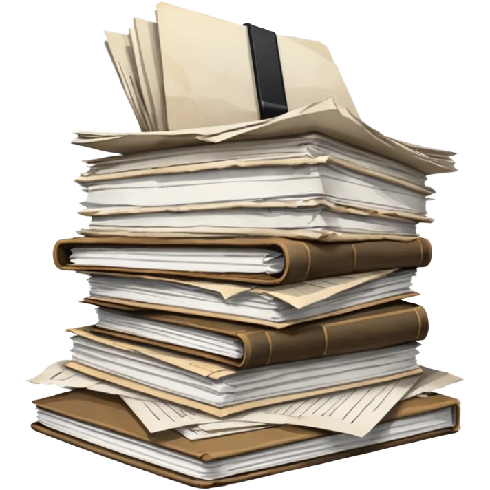 Pile of paperwork emoji