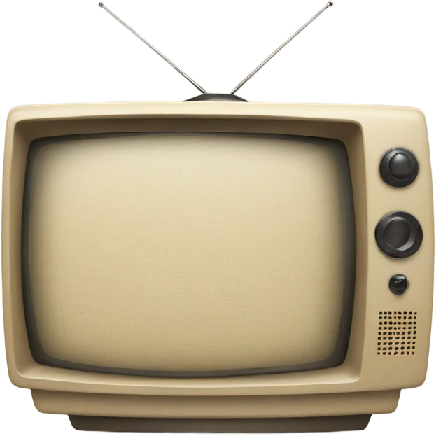 Beige modern tv emoji