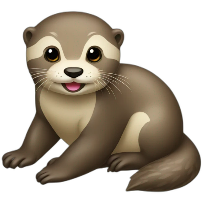 loutre amoureuse  emoji