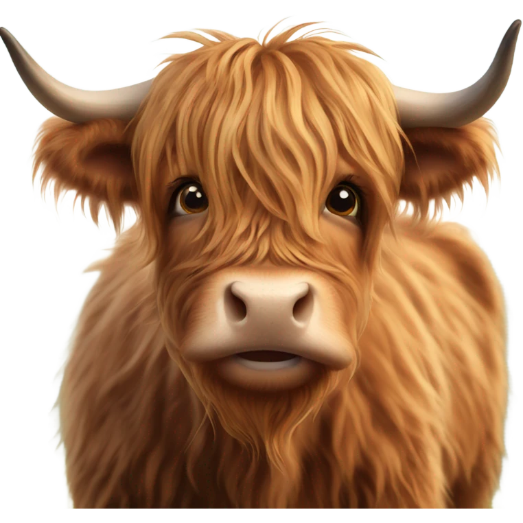 Scottish highland cow  emoji