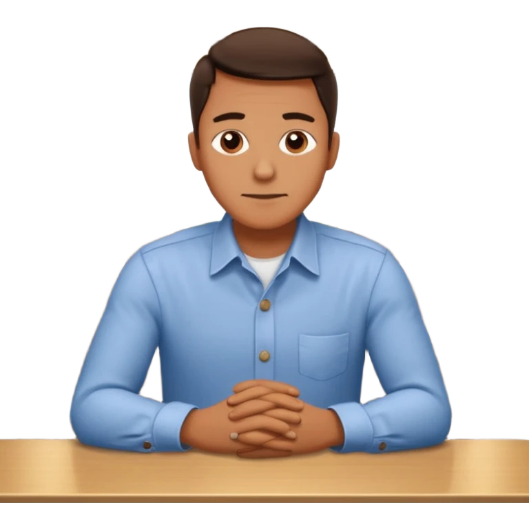 MAN SITTING ALONE IN A RESTAURANT emoji