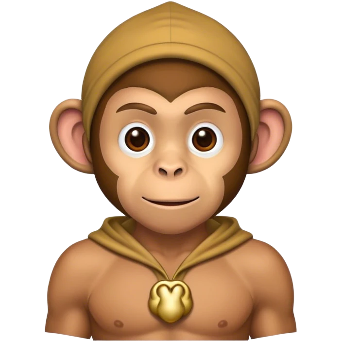 Man wearing monkey costume  emoji