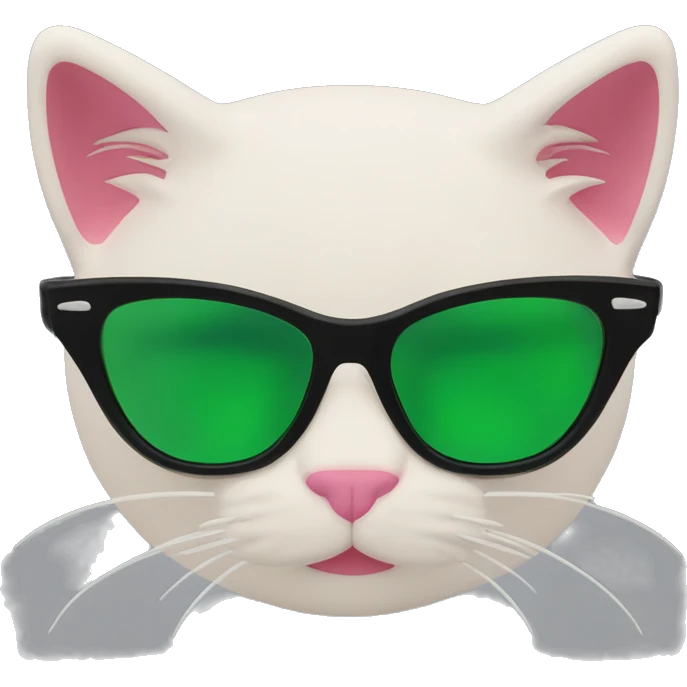 Y2K  Sports Sunglasses front view cat eye emoji