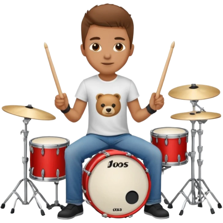 drummer at drum kit emoji