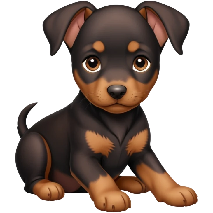 Dobermann puppy emoji