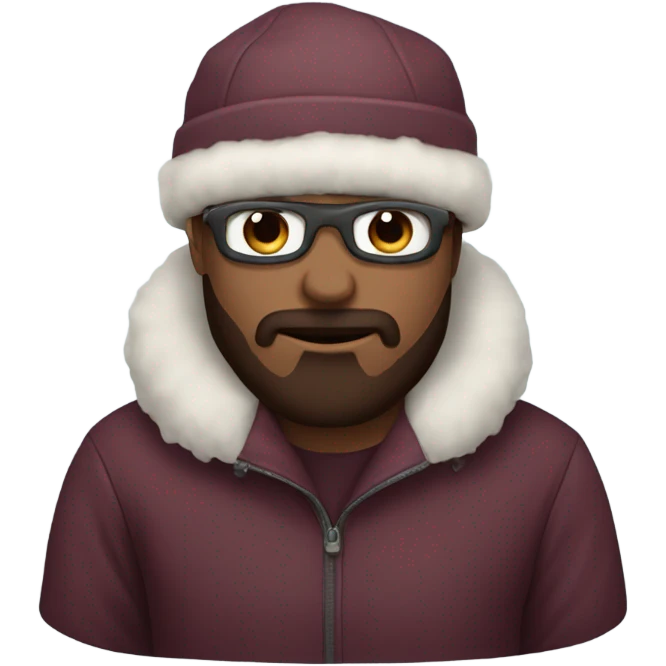 maroon of winter things emoji