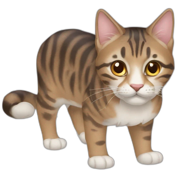 Кот с мёдам emoji