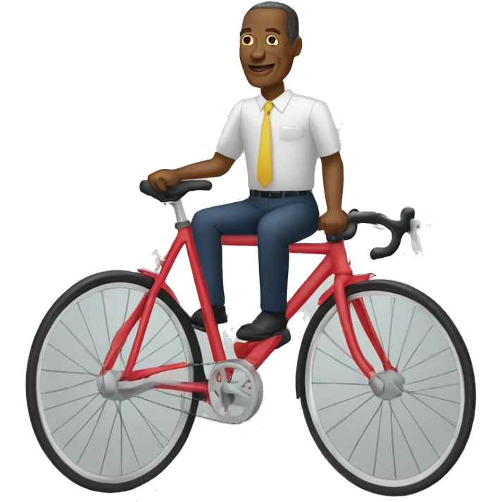 Président Alpha conde sur vélo emoji