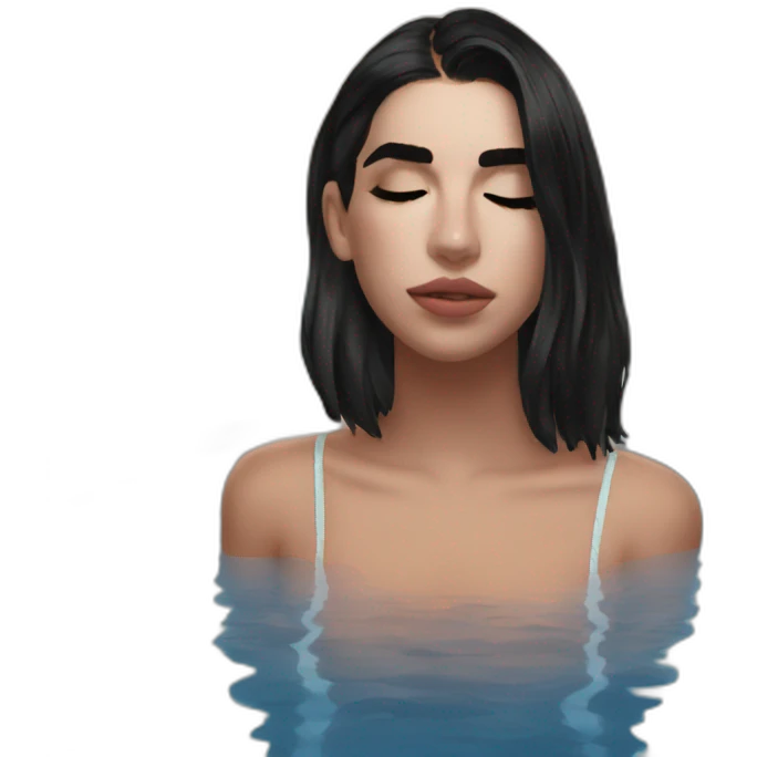 Dua lipa in pool emoji