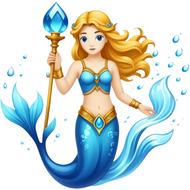 The zodiac symbol Aquarius. A mystical beautiful water bearer.  emoji