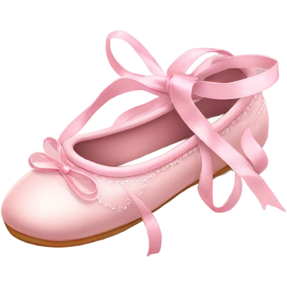 soft pink ballerina shoes emoji