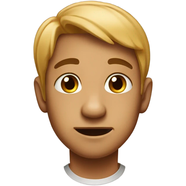 Cute face emoji