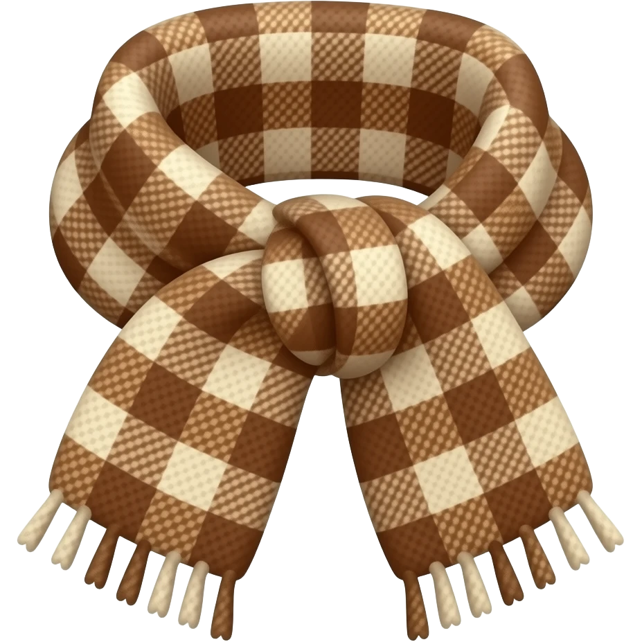 A scarf and a shot emoji