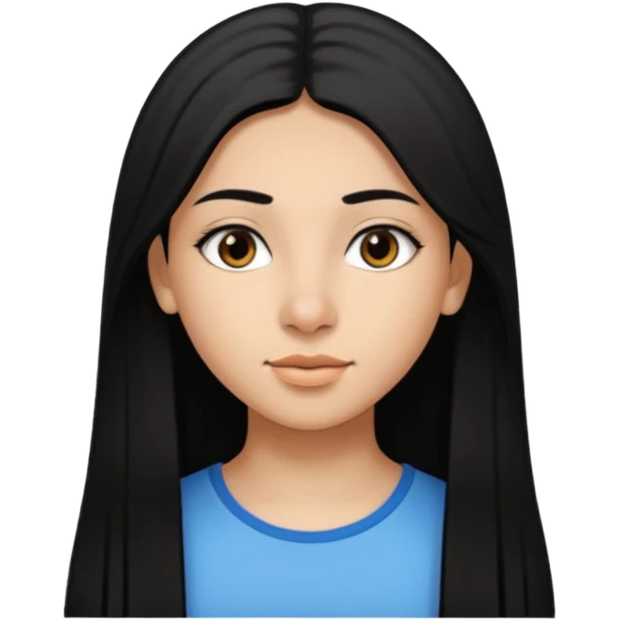 Fait une fille de 15 ans tunisienne avec les cheveux noir lisse avec la peau un peut métisse tunisienne un nez un peut plus gros  emoji