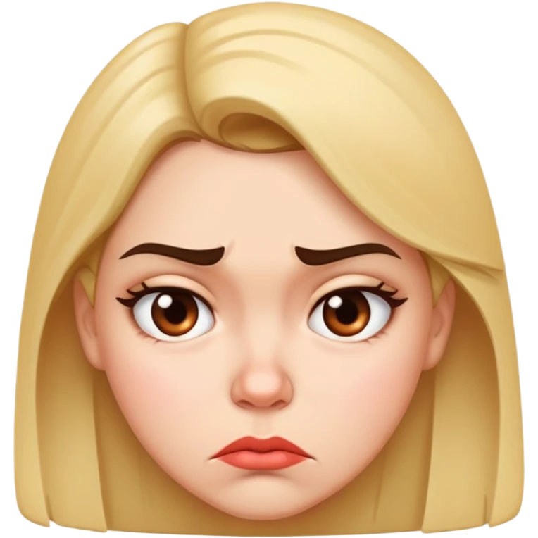 Annoyed pouty face emoji