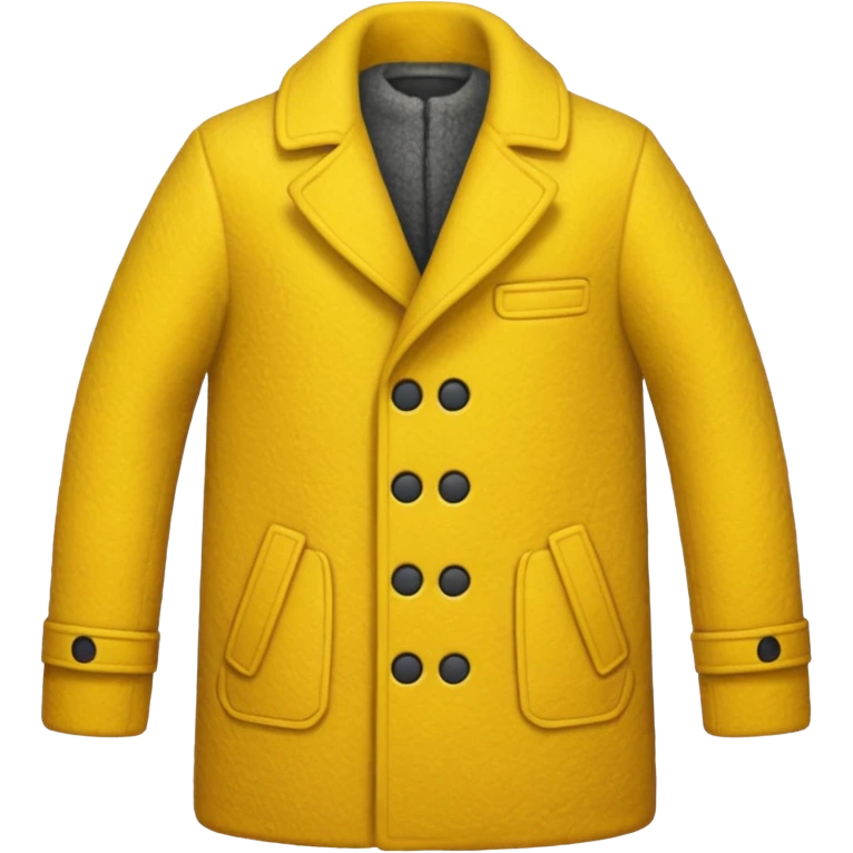 coat yellow emoji