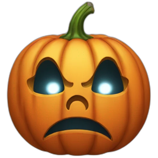 Crying pumkin emoji