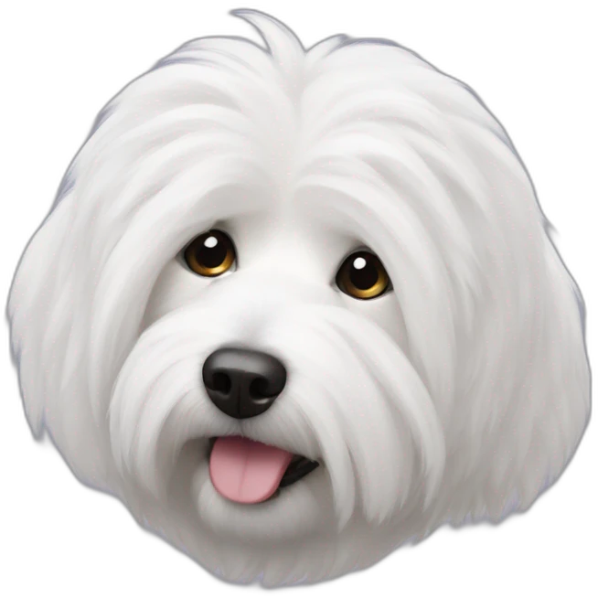 Cotton de tulear emoji