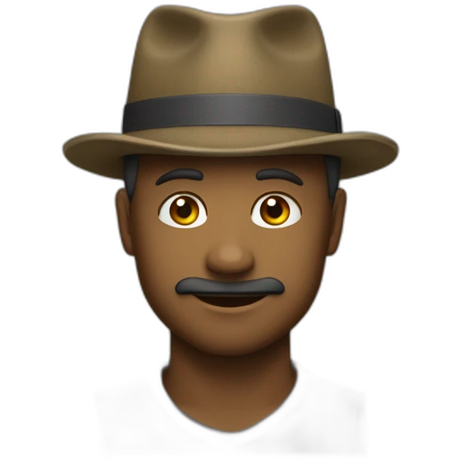 Doigt d’honneur sur un chapeau emoji