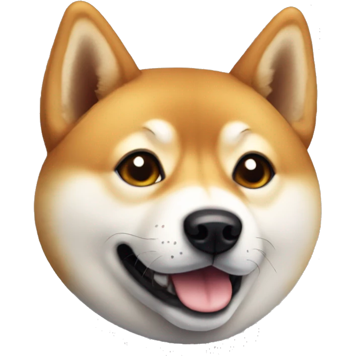 the face of a shiba inu emoji