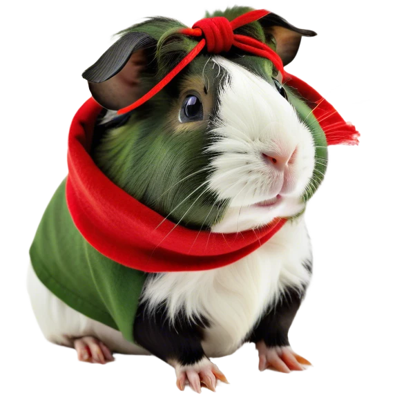 Rex black and white guineapig  emoji