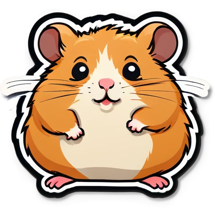 a hamster choked up emoji