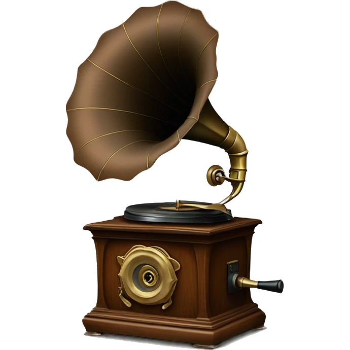 vintage gramophone  emoji