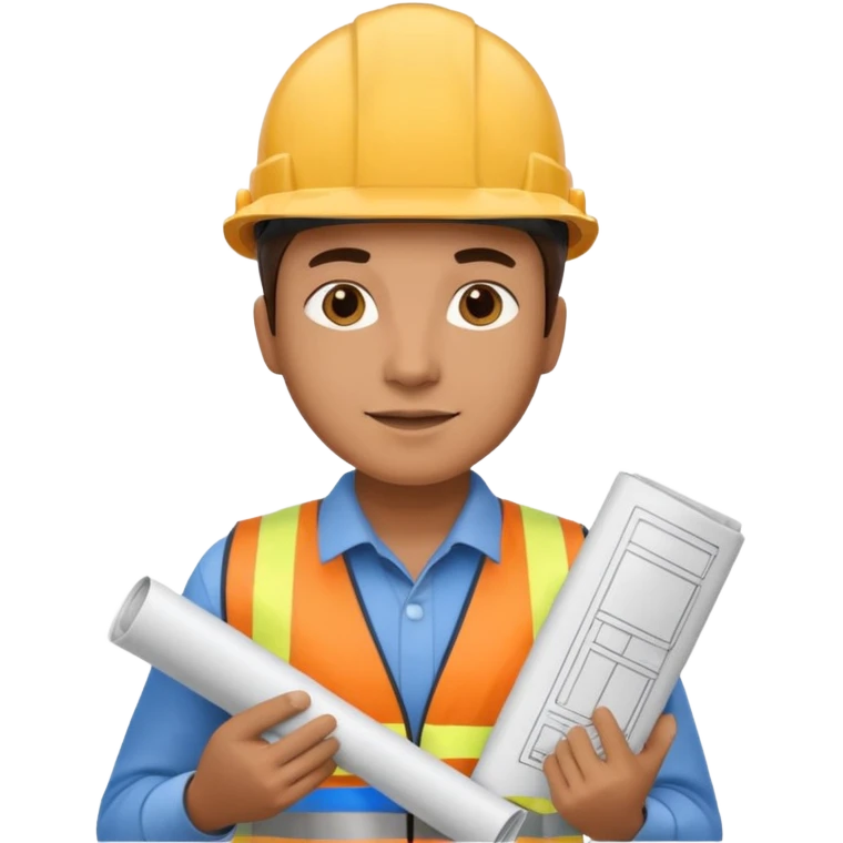 Ingeniero civil trabajando  emoji