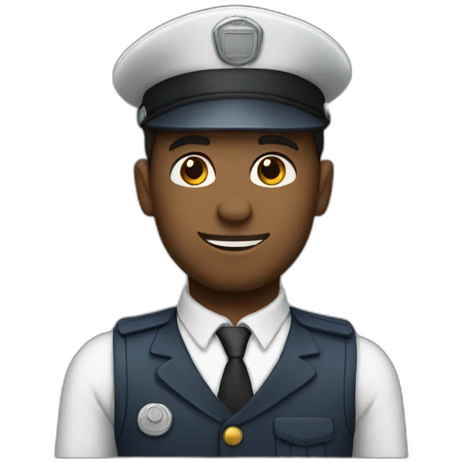 Train conductor emoji