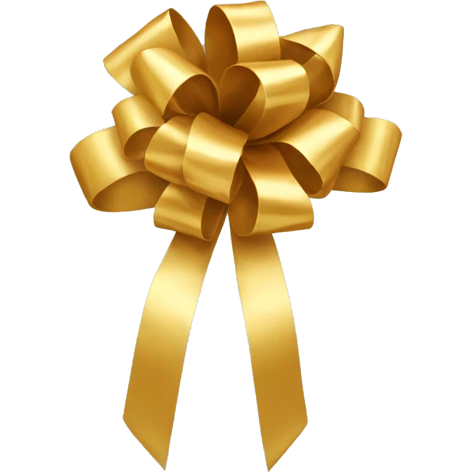Golden bow emoji
