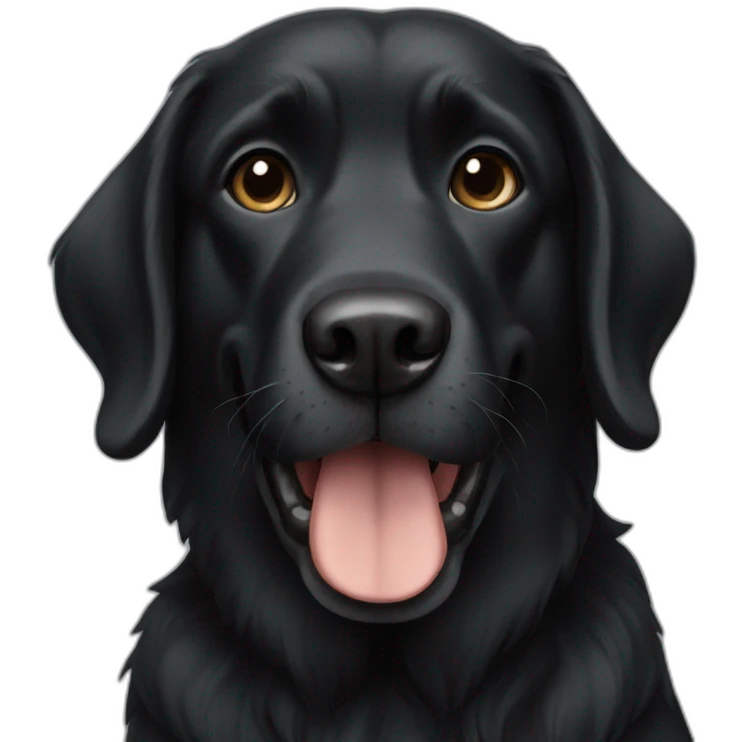 black dog emoji