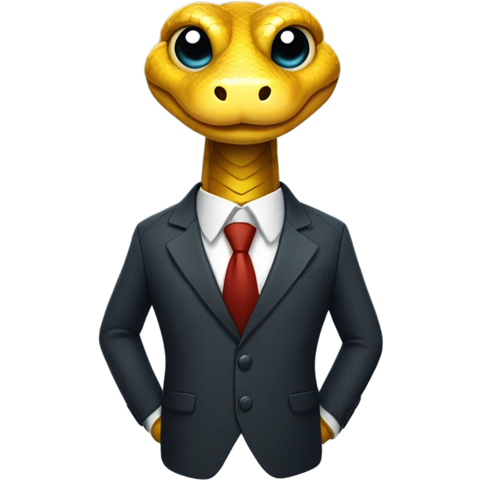 snake in a suit emoji
