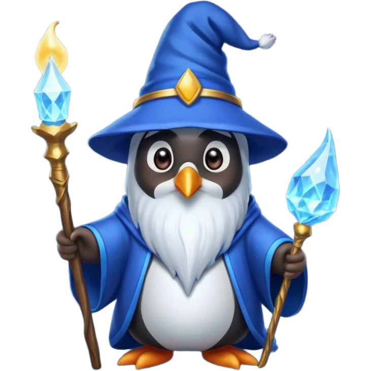 Penguin Wizard emoji