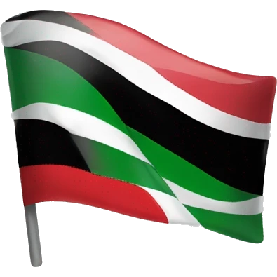iraqi flag with a cute bow on it emoji
