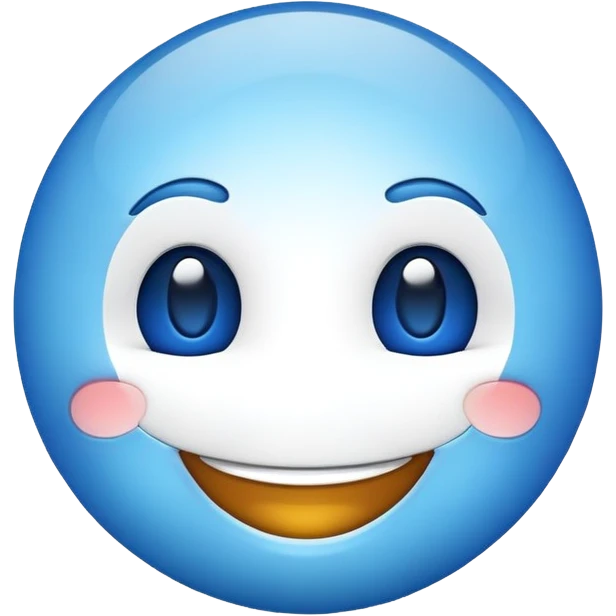 Emoji azul emoji