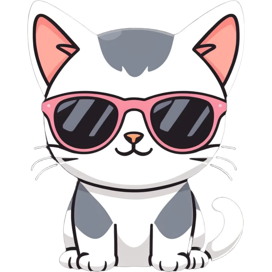 cat wearing sunglasses emoji