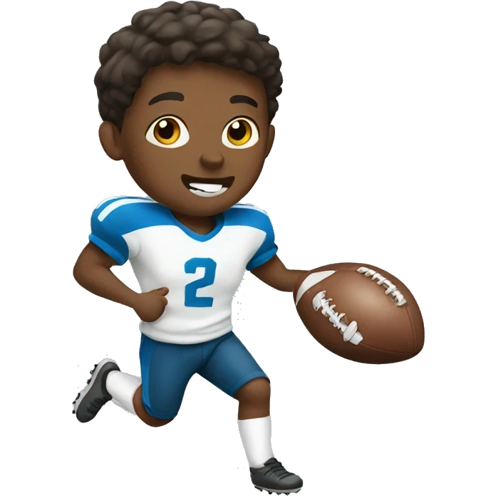 Boy playing football  emoji