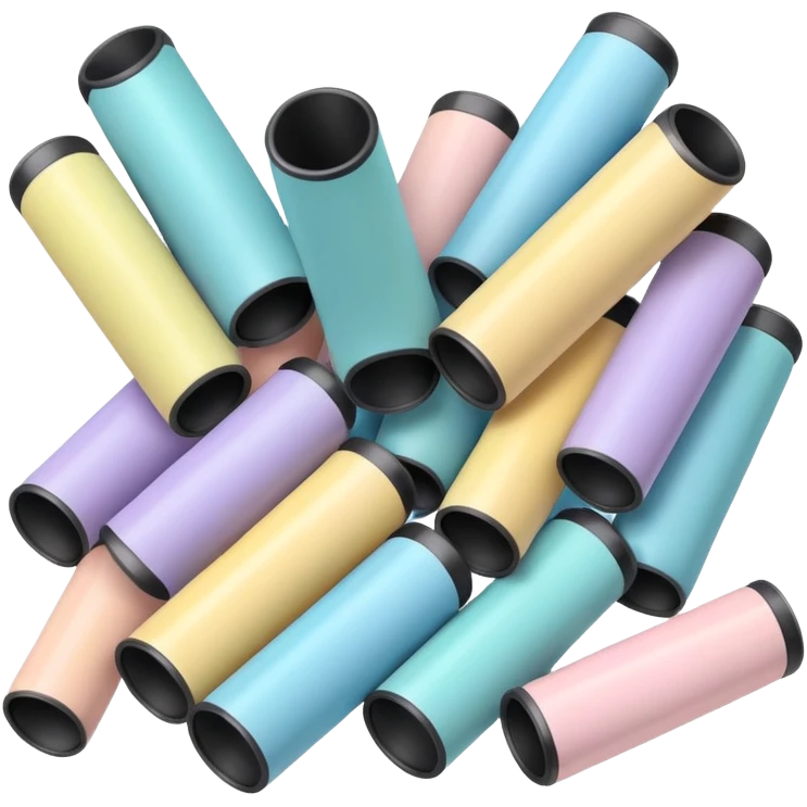 Light colors painting tubes  emoji