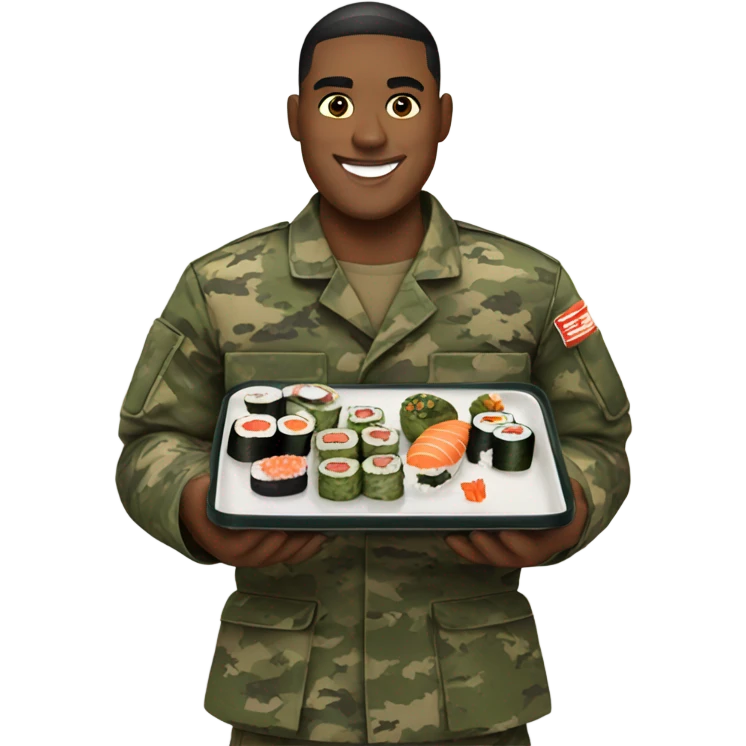 Marine with sushi emoji
