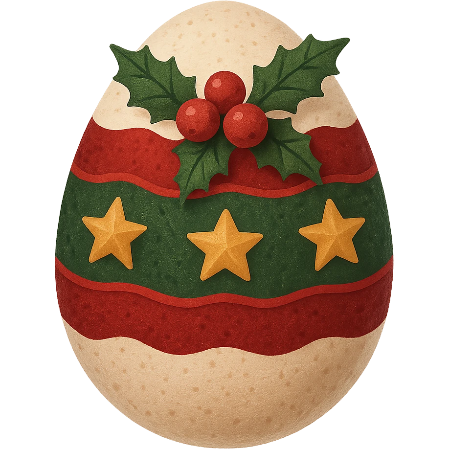 Christmas egg, remove background emoji