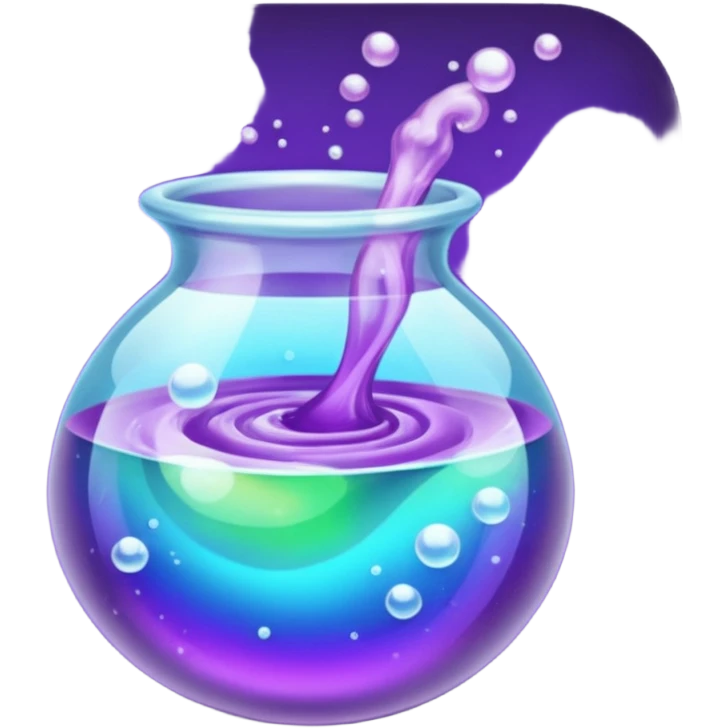 purple potion and effect emoji