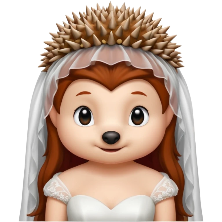 bride hedgehog red emoji