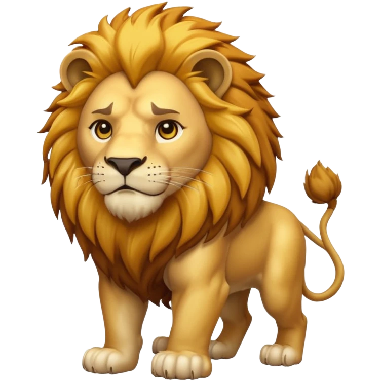 Dangerous lion emoji