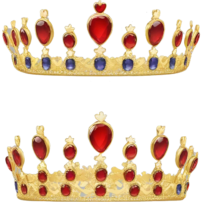 british queen tiara gold  emoji