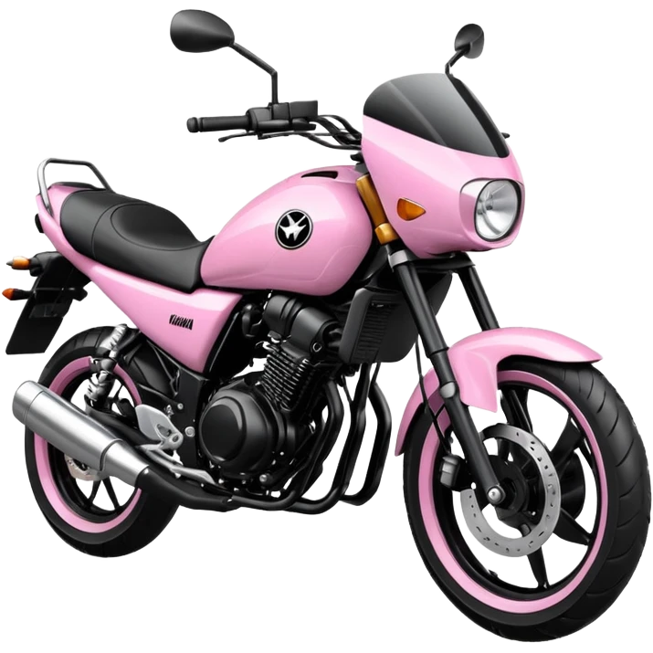 moto yamaha rosa emoji
