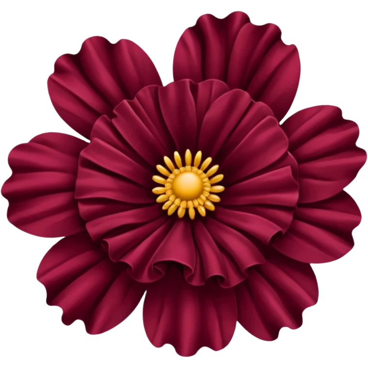 Burgundy flower emoji