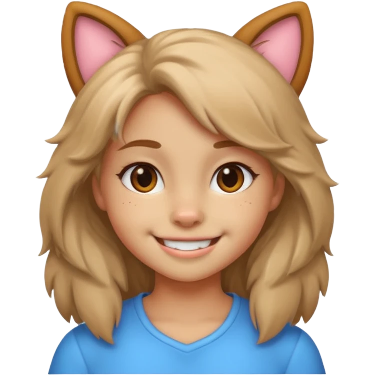 The girl is a furry emoji