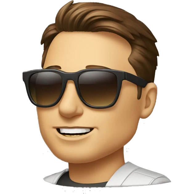 elon musk with sunglasse emoji