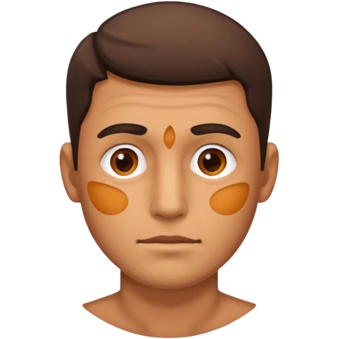 ecchymosis on the man face emoji