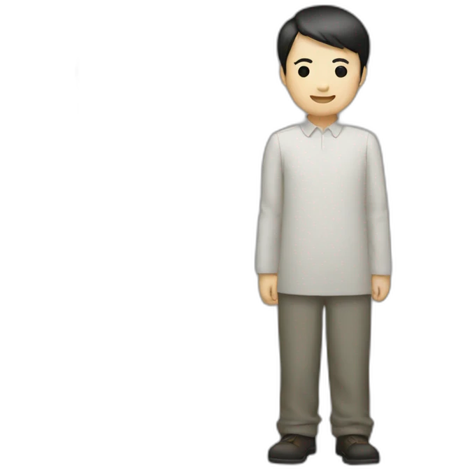 黒髪の白人 emoji
